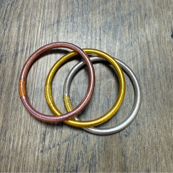 Metallic BudhaGirl Bangle Set NWT MIXED ETOILE TZUBBIE ALL WEATHER BANGLES